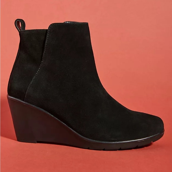 Anthropologie Blondo Wedge Waterproof Booties 9 - Picture 1 of 13